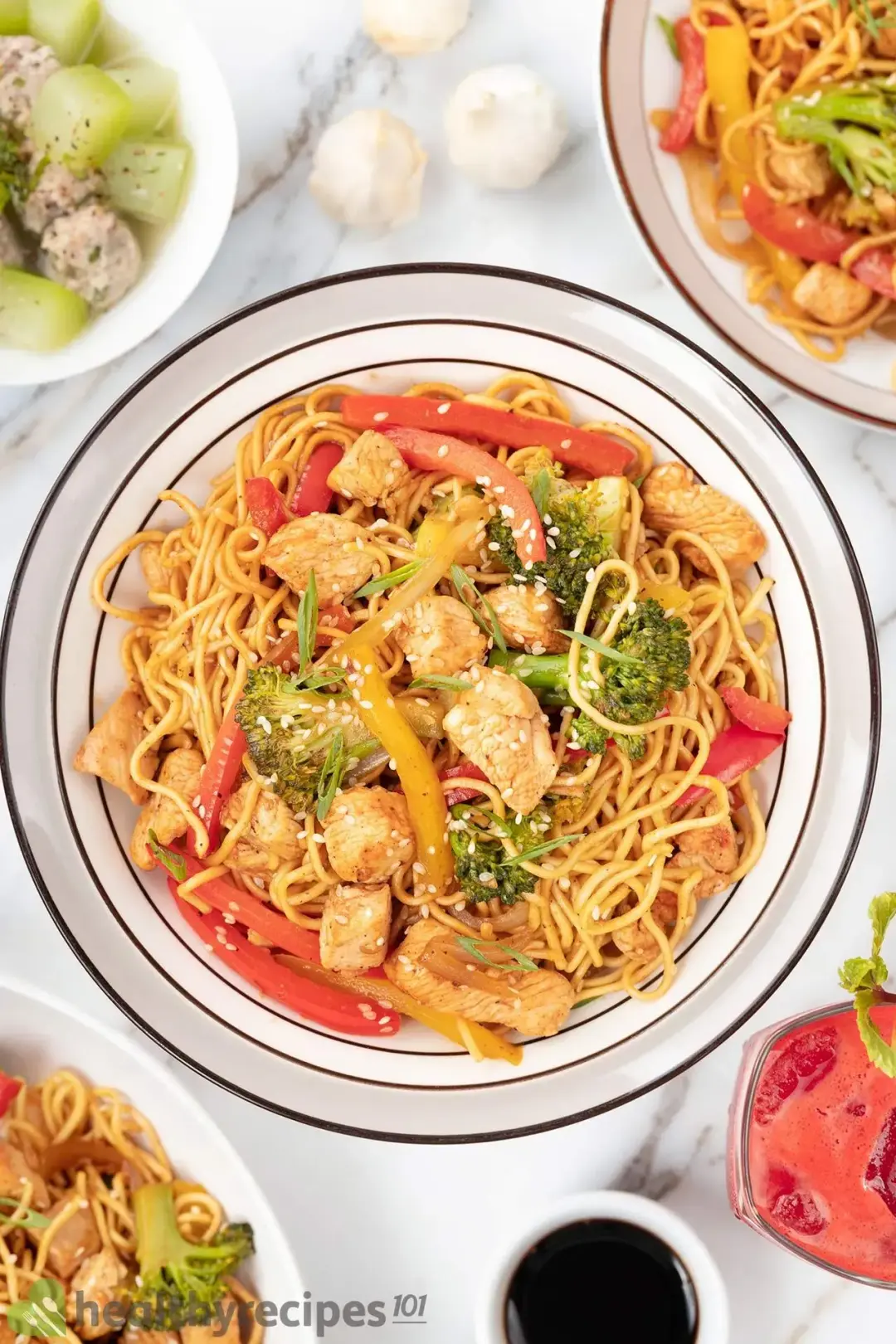homemade chicken stir fry noodles