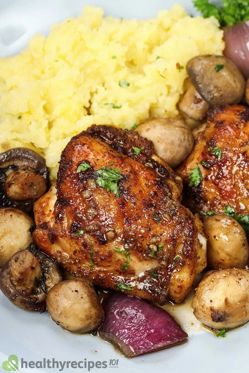 Chicken Thighs with Mushrooms Recipe Deliciously Savory!