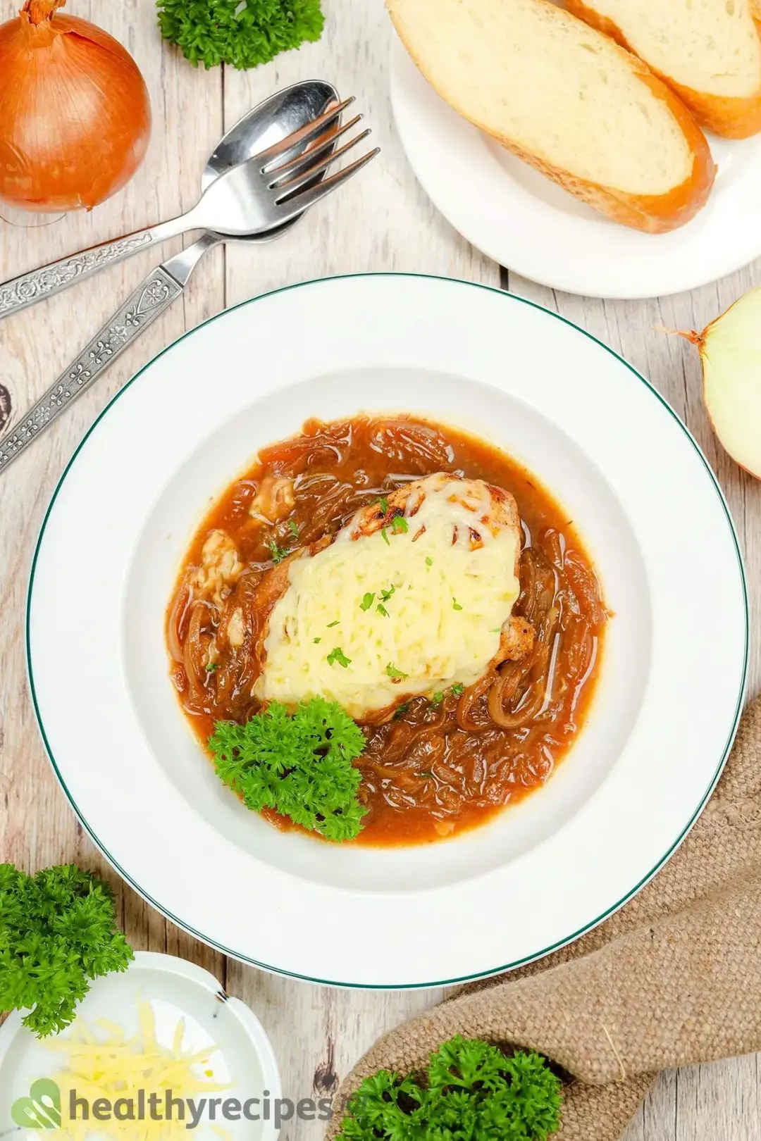 Homemade French onion chicken recipe