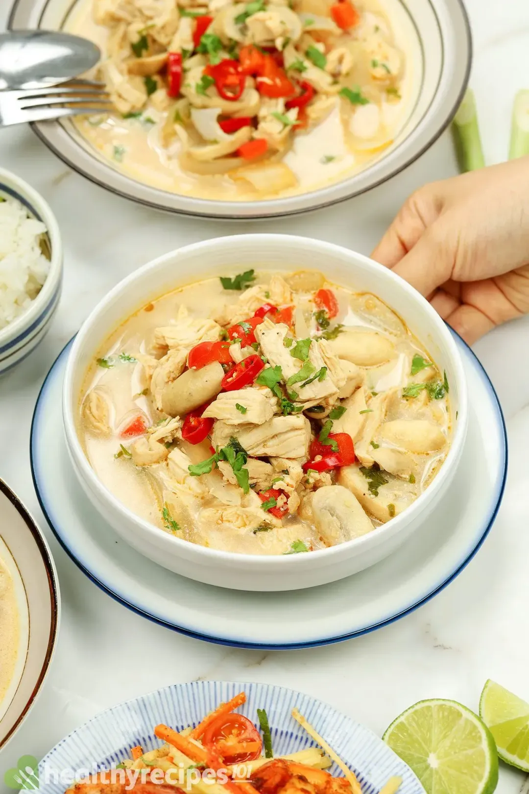 Chicken Coconut Soup Recipe A Healthier Version of Tom Kha Gai