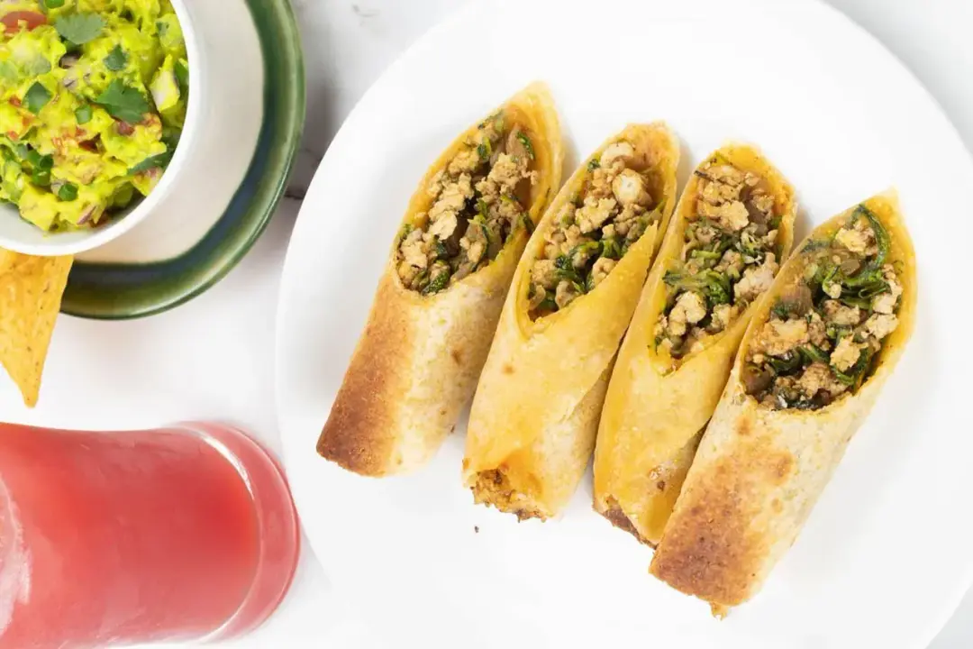 How to make baked chicken taquitos Serve