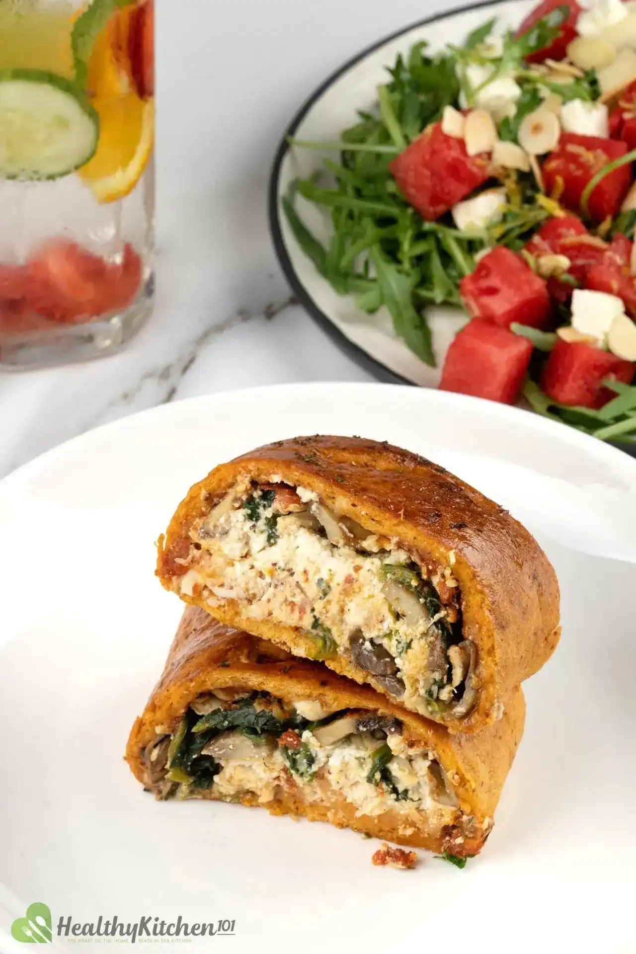 Stromboli Recipe: Spicy Chicken, Mushroom & Spinach Stromboli