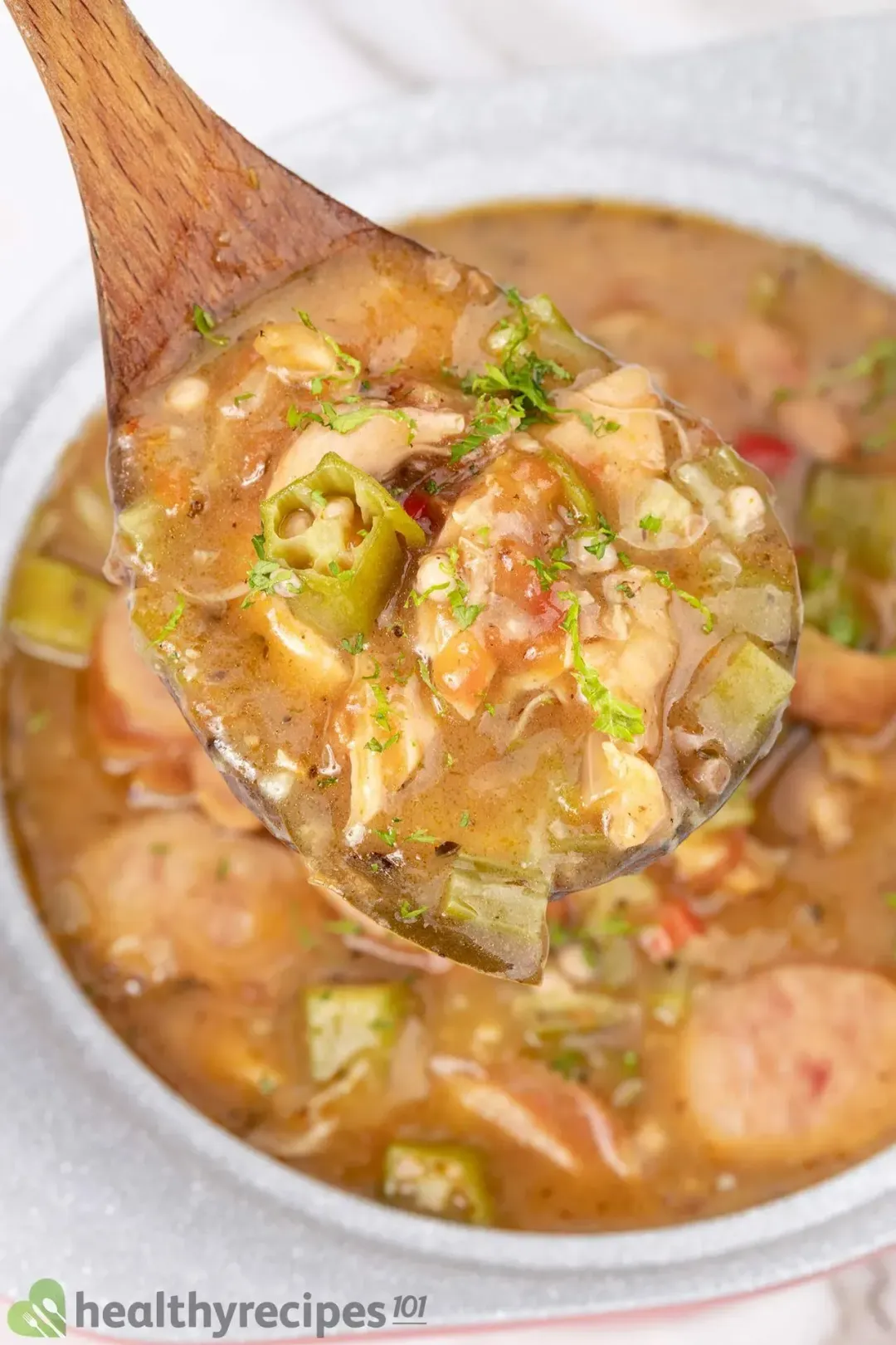 How to Thicken chicken and sausage Gumbo