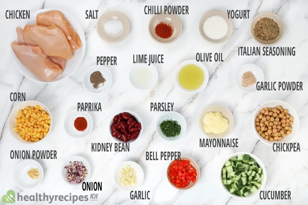 ingredients for air fryer chicken breast