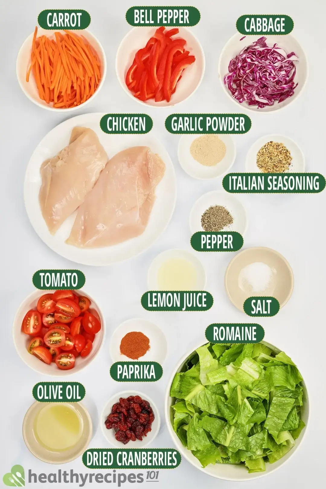 Ingredients for Air Fryer Chicken Salad