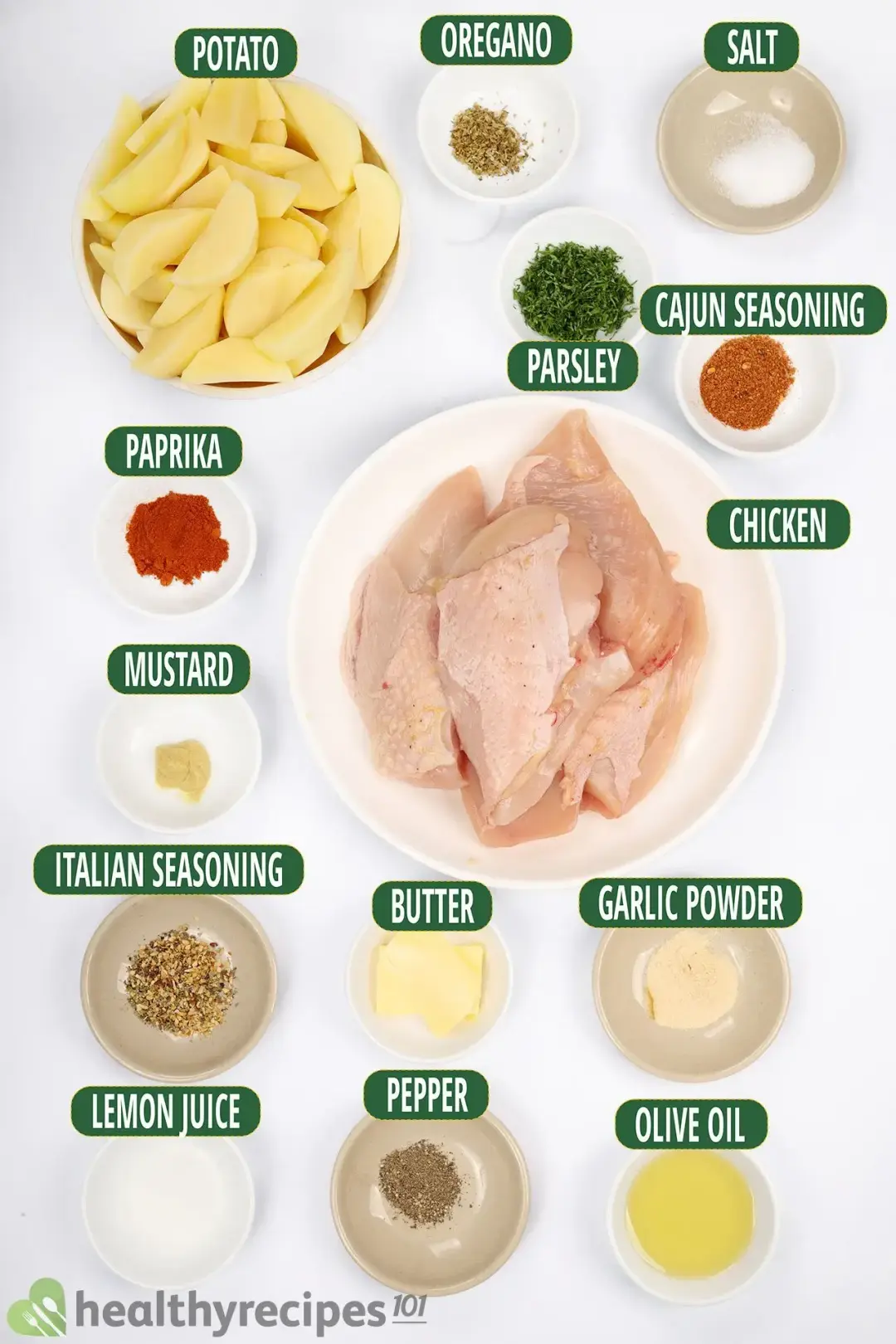 Ingredients for Air Fryer Grilled Chicken