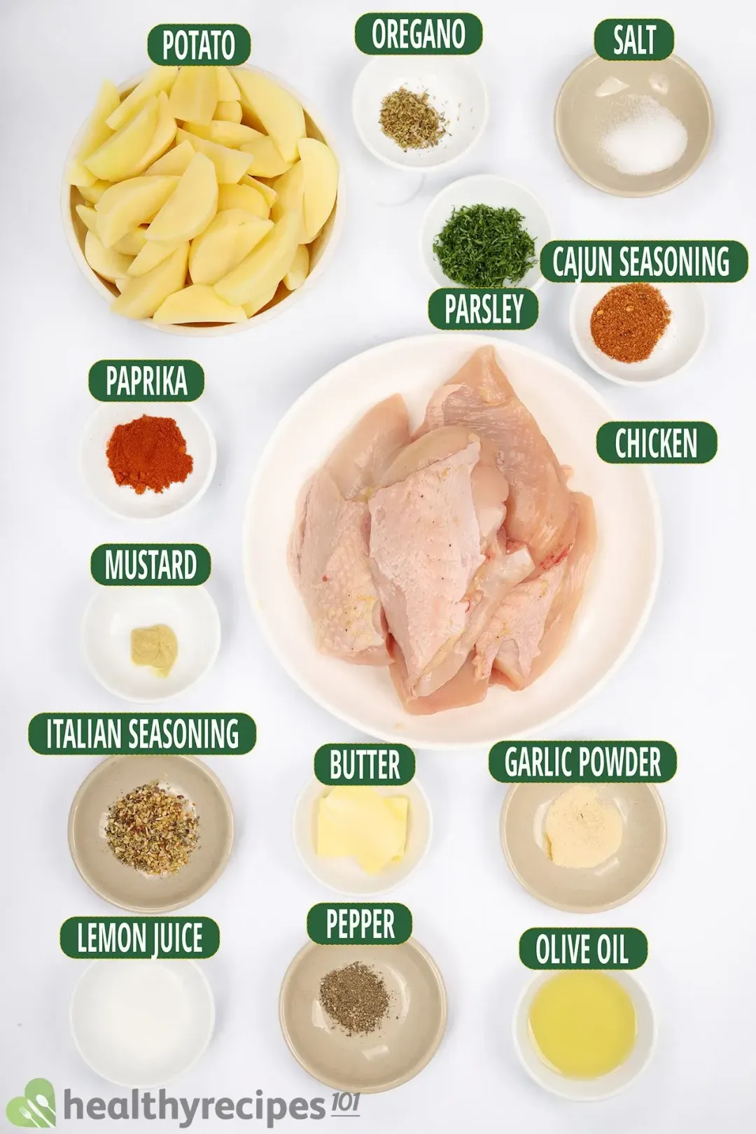 Ingredients for Air Fryer Grilled Chicken