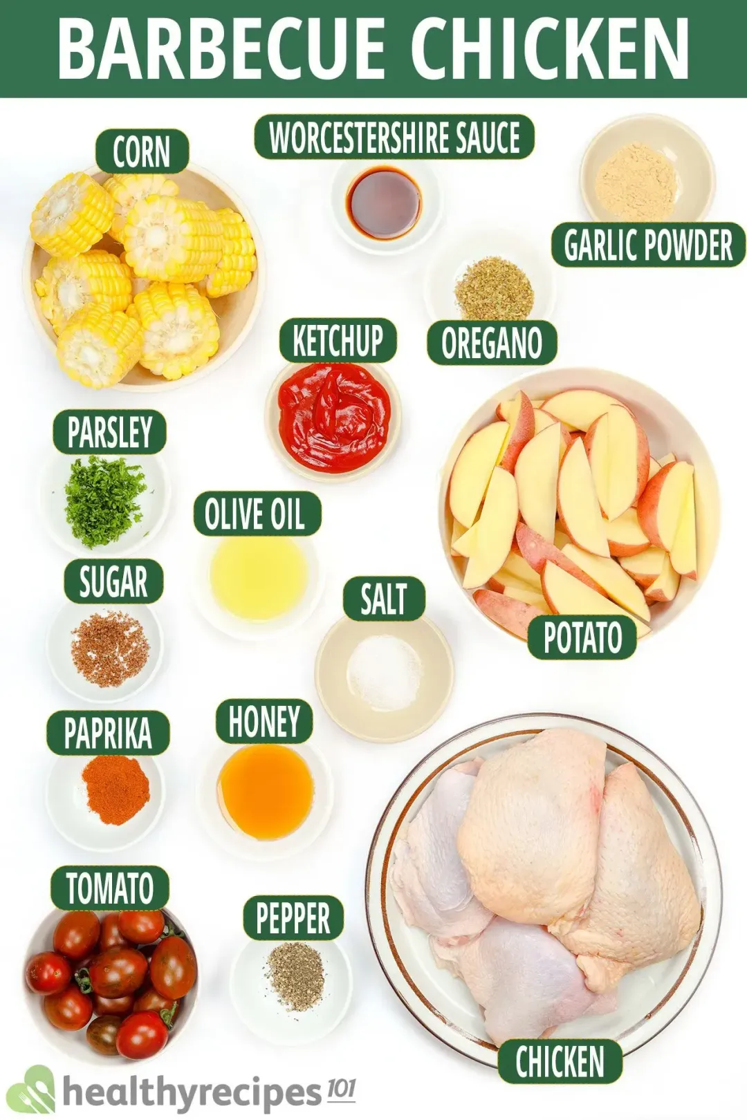 Ingredients for Barbecue Chicken