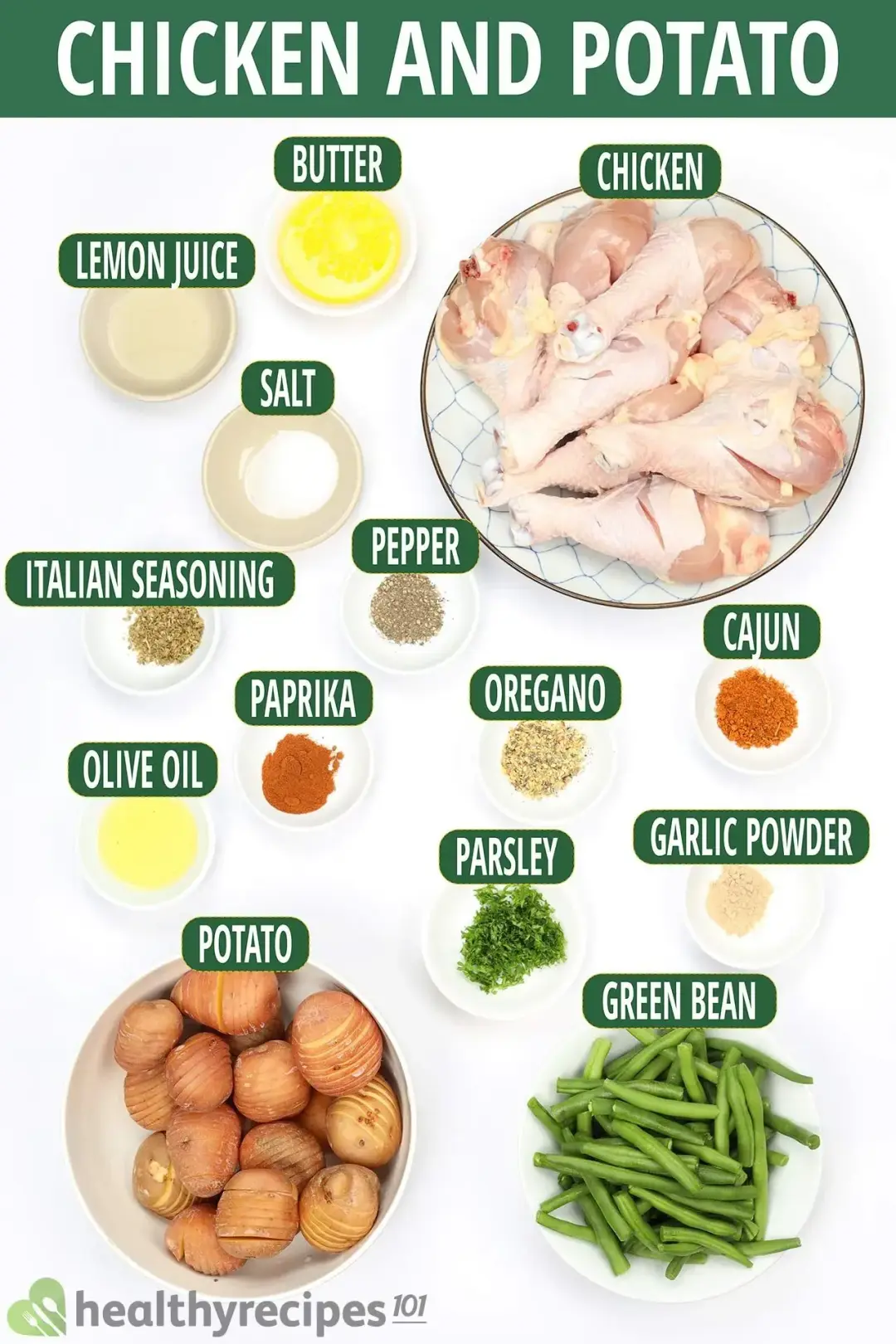 Ingredients for Chicken And Potatoes