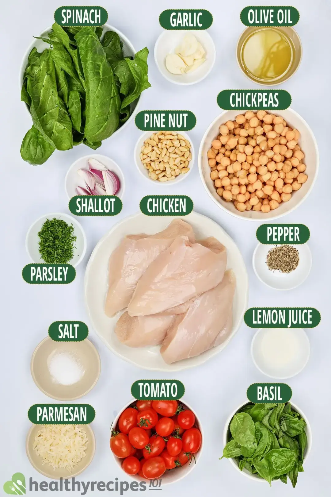 Ingredients for Pesto Chicken