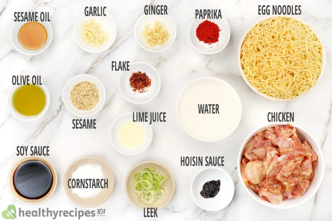 Ingredients for Teriyaki Chicken