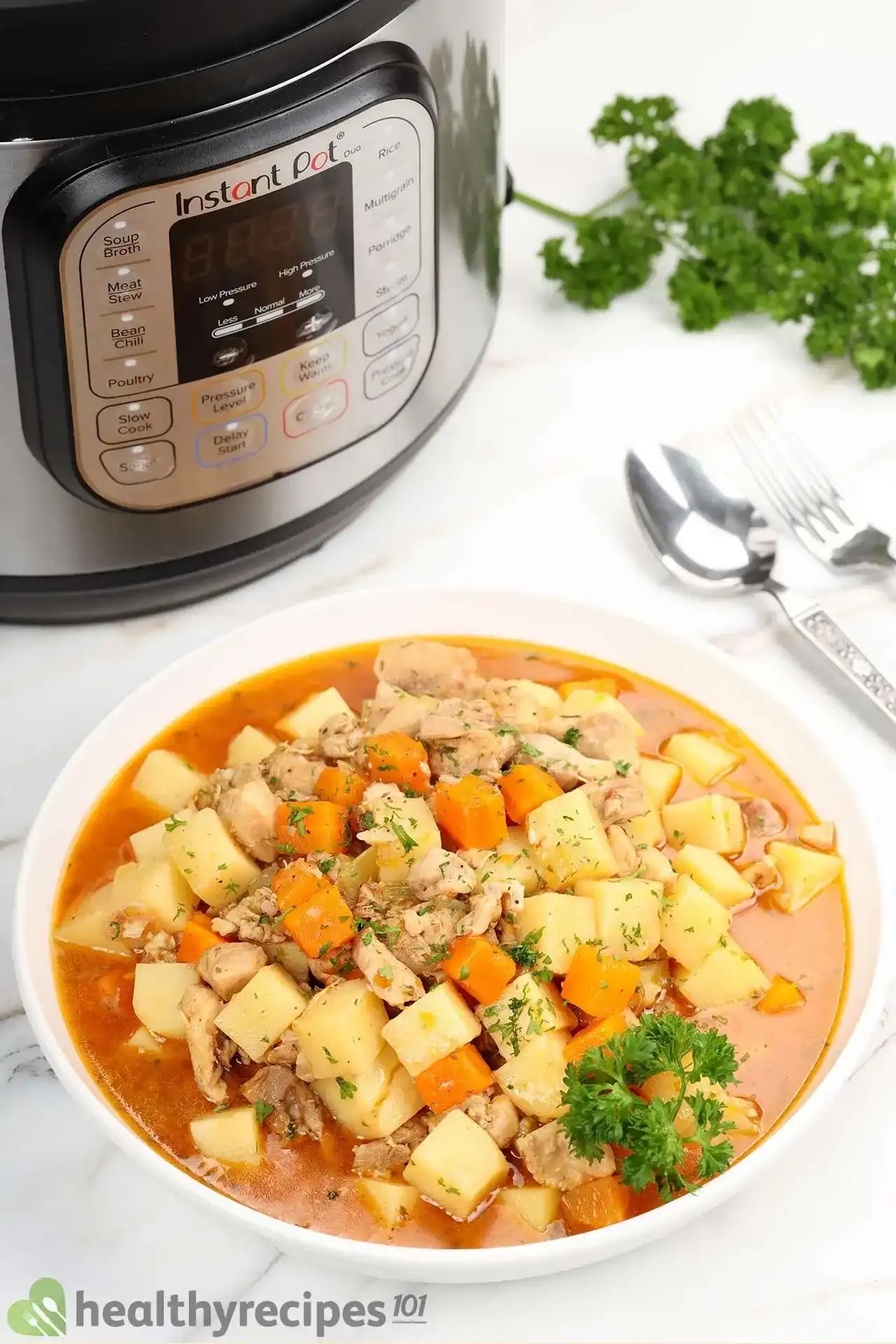 Instant pot chicken stew with online rice