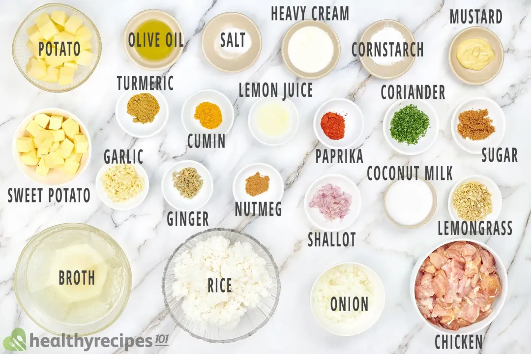 Instant Pot Curry Ingredients