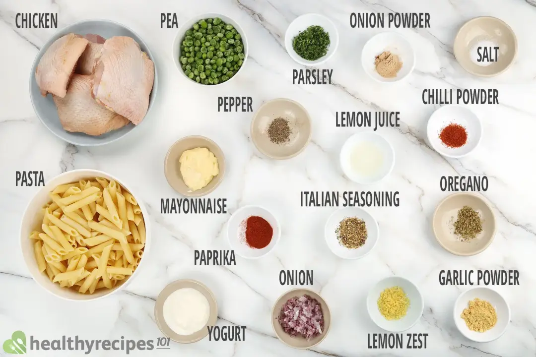 Main Ingredients for Air Fryer Chicken Thighs