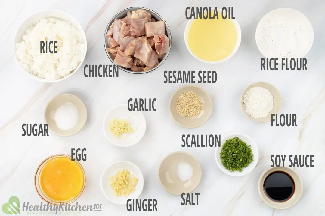 main ingredients for mochiko chicken