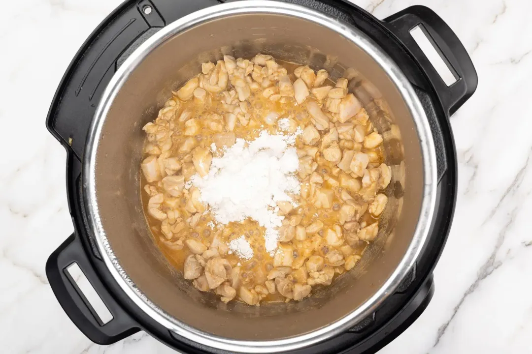 Make a roux Instant Pot Buffalo Chicken Dip