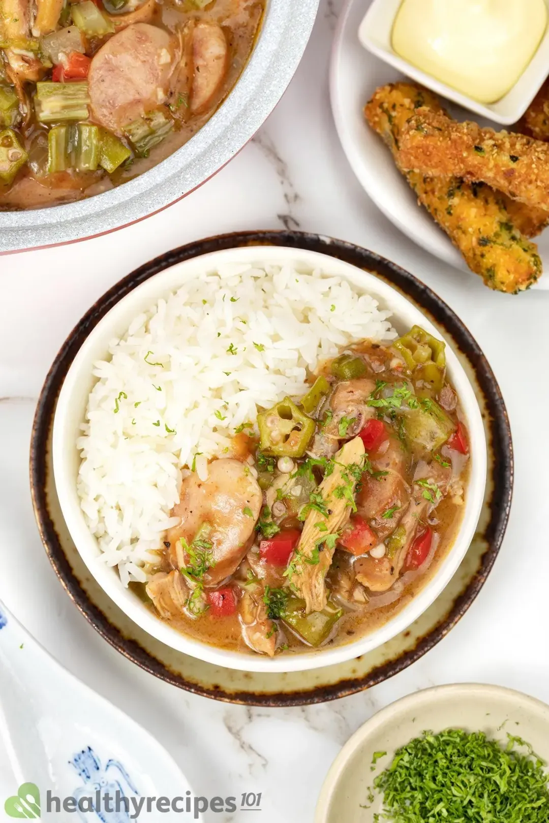 Meal Plan with a Healthy Chicken and Sausage Gumbo