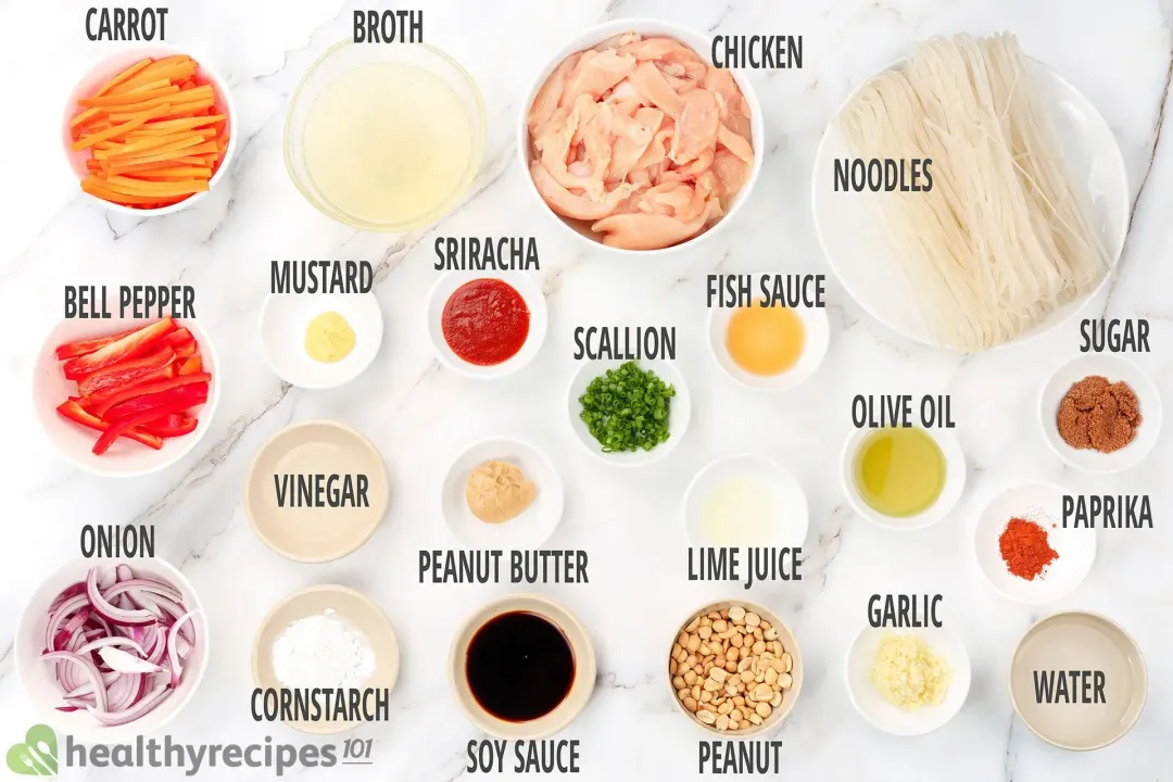 pad thai ingredients