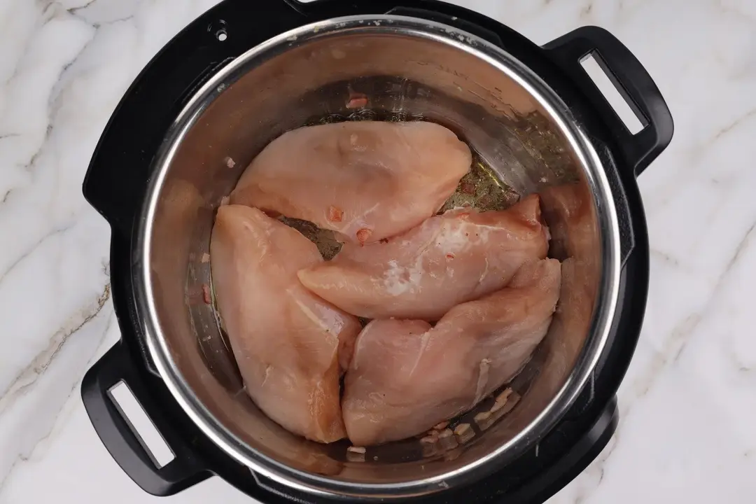 Sear the chicken for instant pot crack