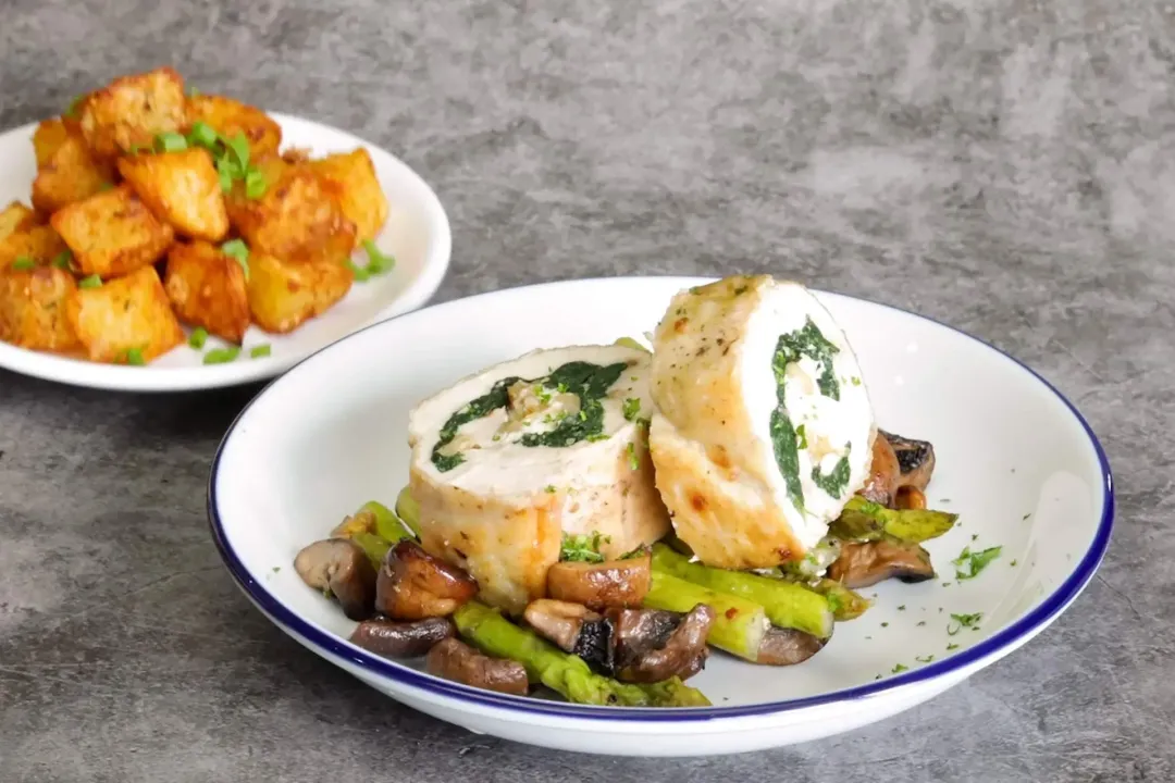 serve stuffed chicken breast