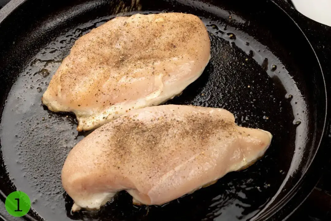 step 1 cook the chicken