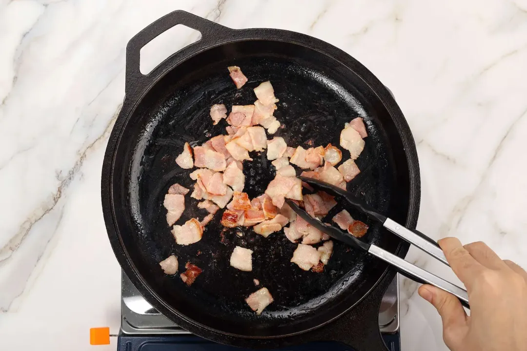 step 1 How to Make Chicken and Shrimp Carbonara