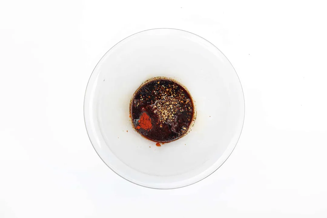 Thai chicken sauce being mixed in a small bowl