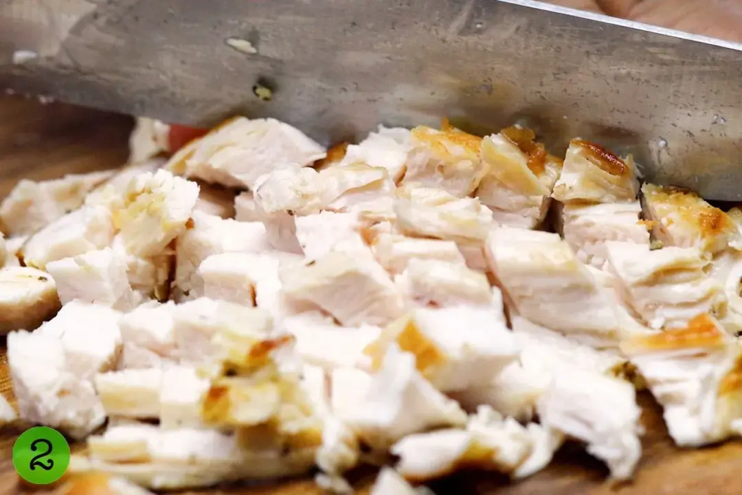 step 2 cut the chicken
