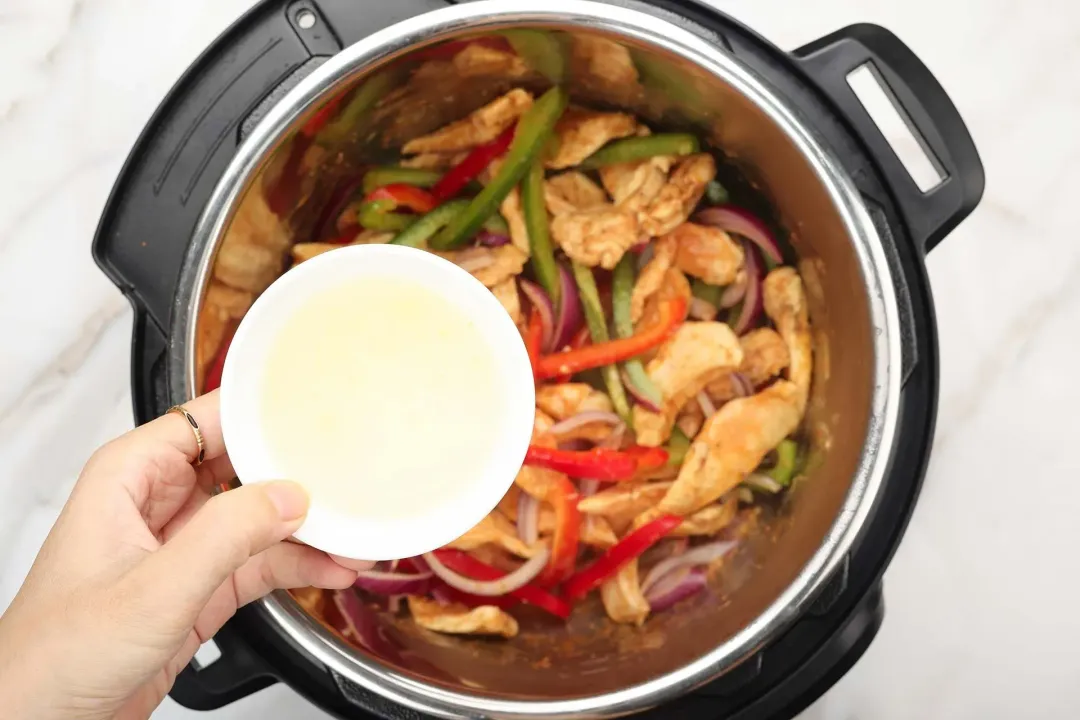 step 3 How to Cook Chicken Fajitas in the Instant Pot