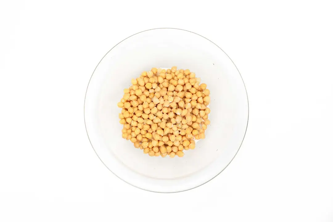 Chickpeas in a large bowl