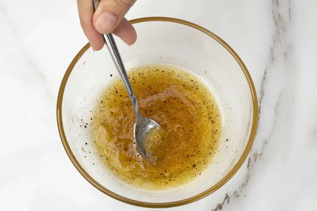 Step 3 make the dressing for grilled chicken salad