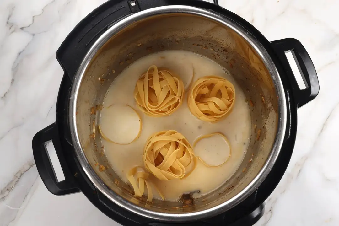 step 4 how to make chicken alfredo in the instant pot
