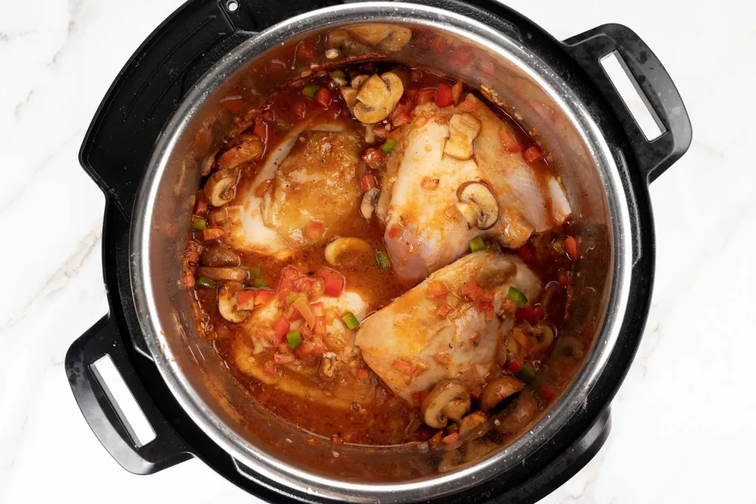 step 4 how to Make Chicken Cacciatore in the Instant Pot