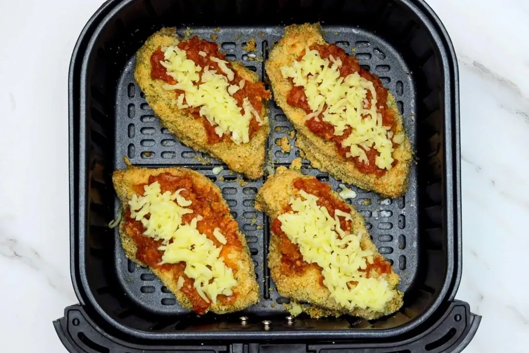 step 4 how to make chicken parmesan in an air fryer