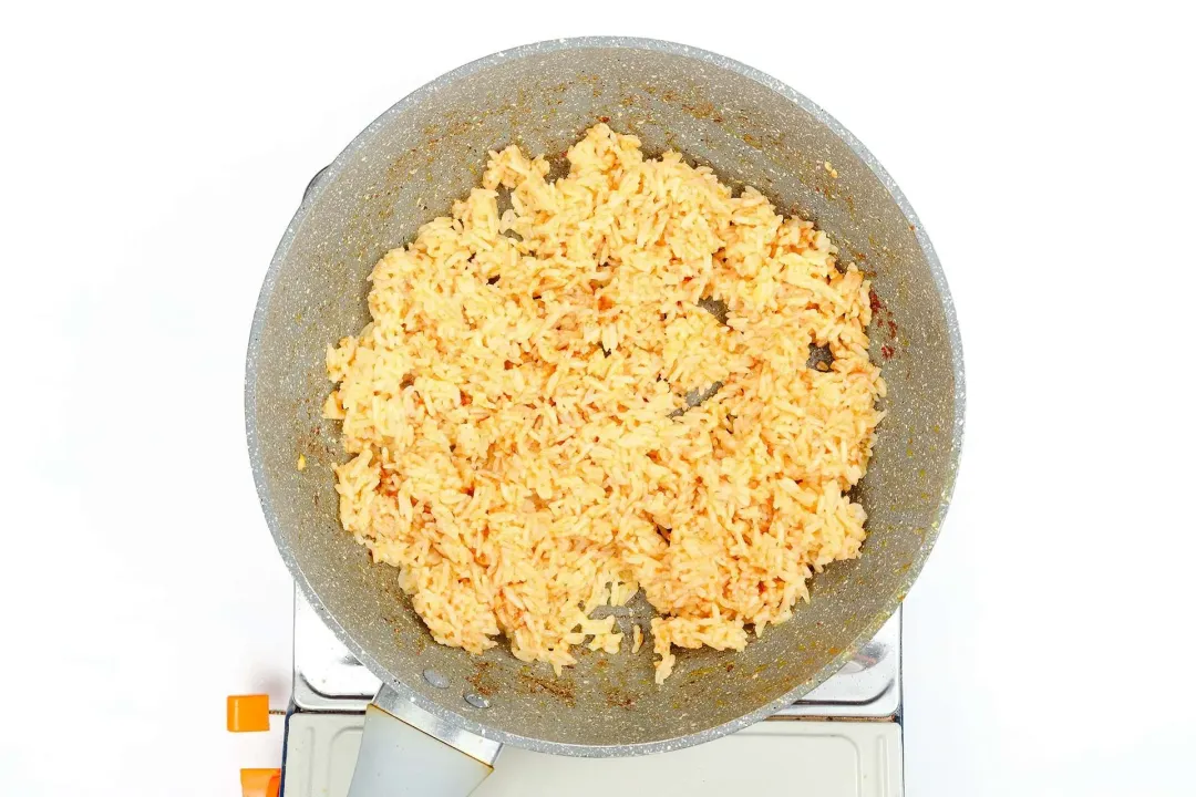 step 5 How to make chicken fried rice