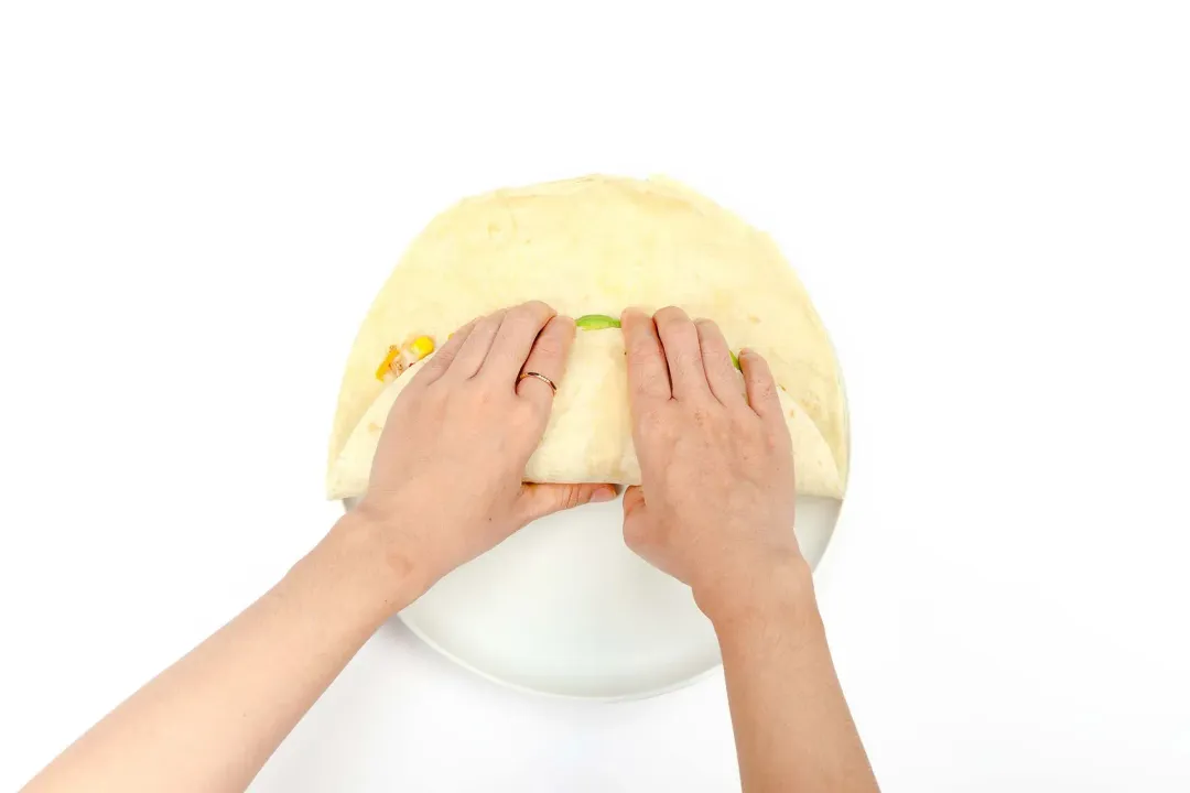 step 6 How to make chicken burrito