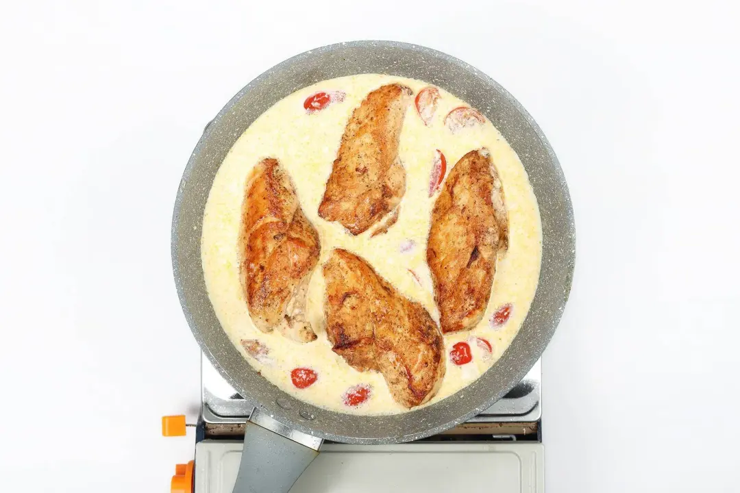 step 6 How to make tuscan chicken