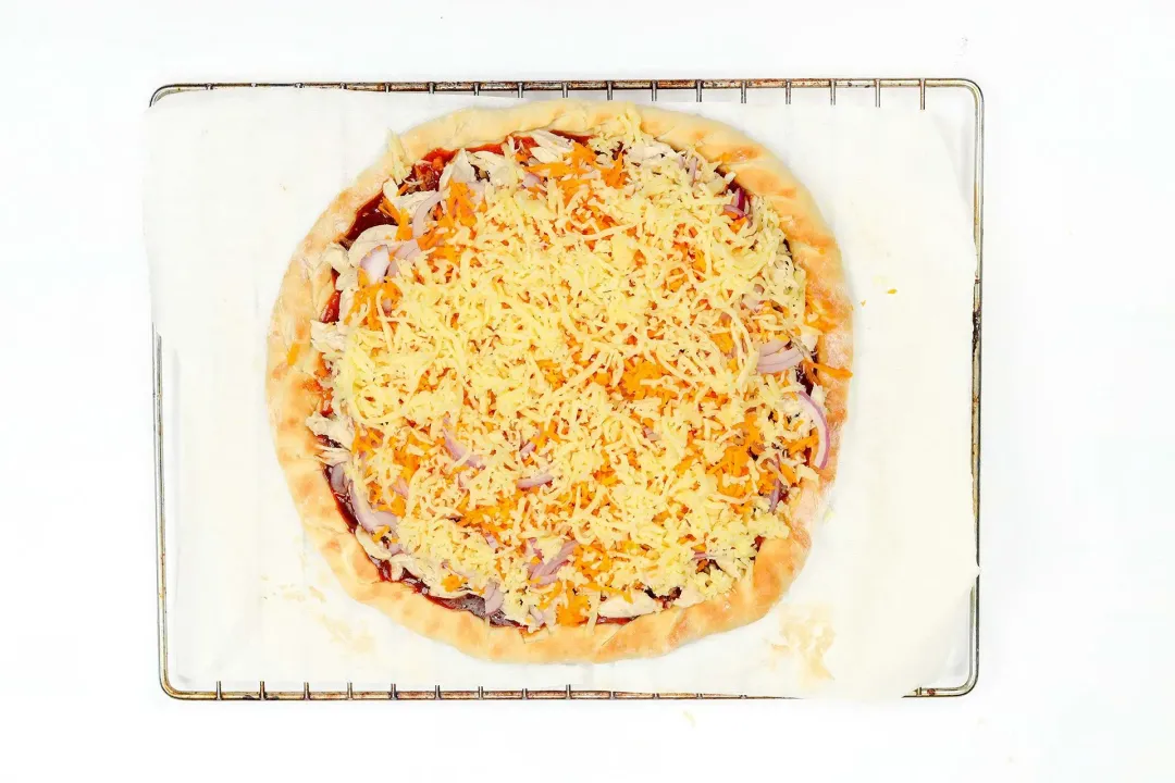 step 7 How to make bbq chicken pizza