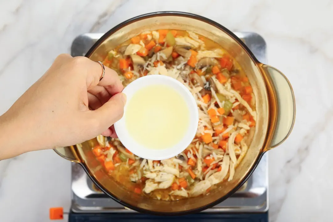 step 8 How to make lemony chicken rice soup