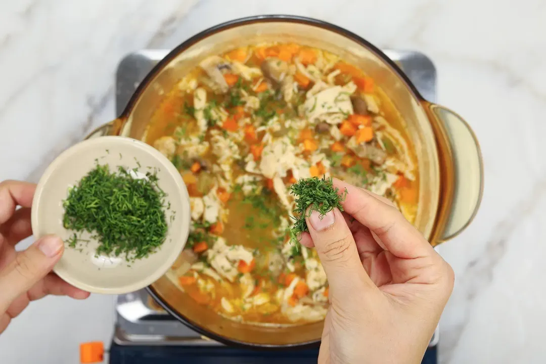 step 9 How to make lemony chicken rice soup