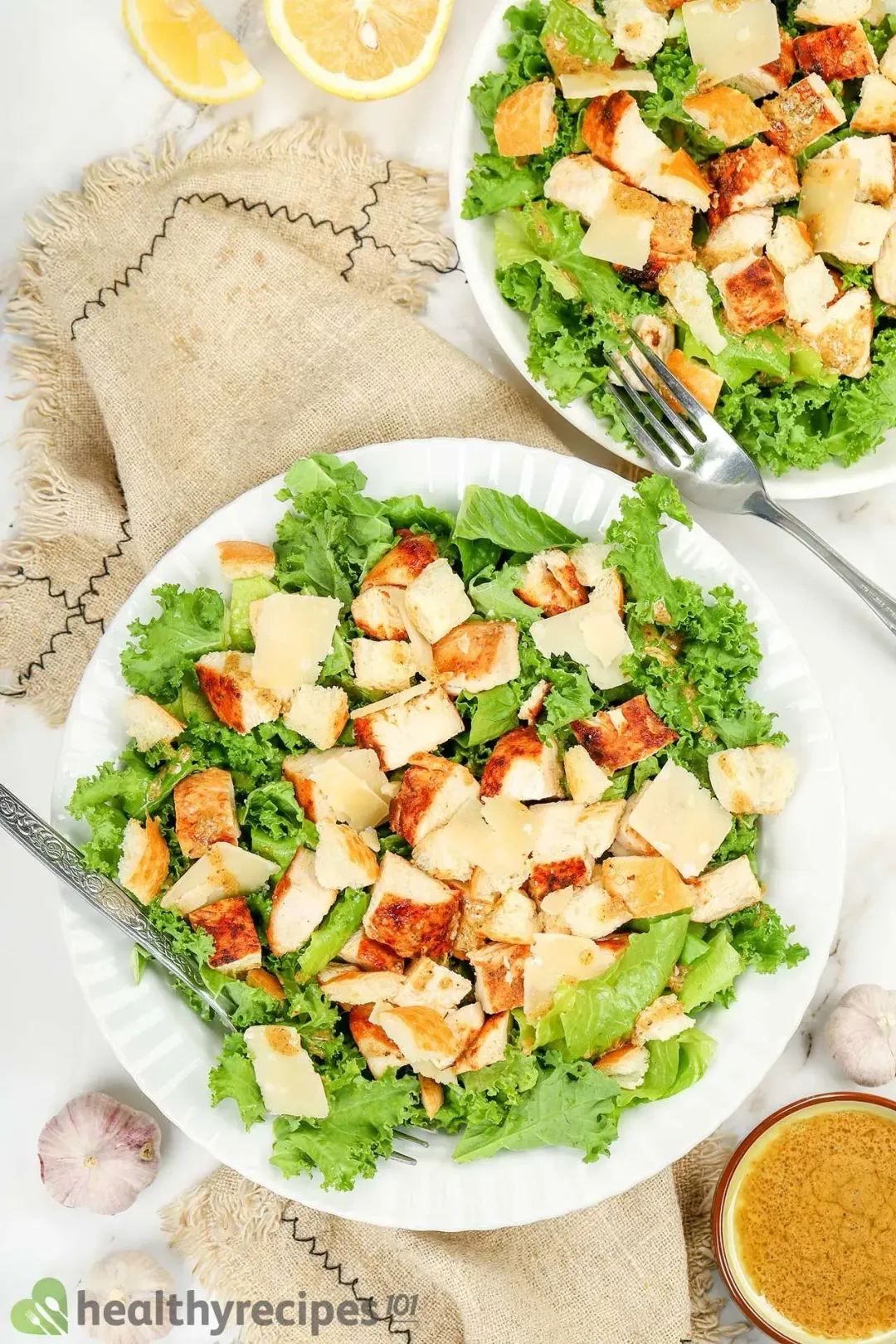 What to Eat With Lemon Kale Caesar Salad