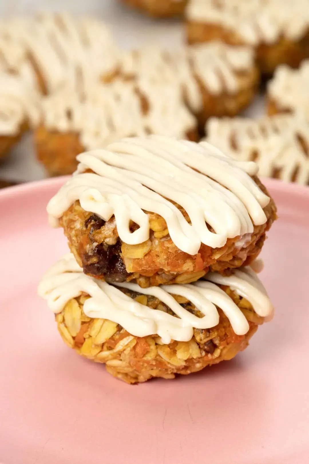 making Carrot Cake Cookies with Cream Cheese Frosting