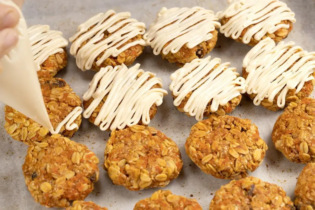 Step 6 Frost and enjoy carrot cake cookies