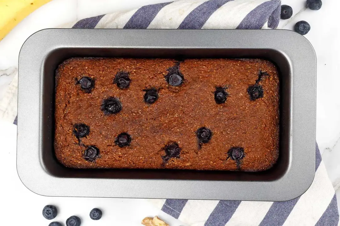 step 7 how to make whole wheat blueberry banana bread