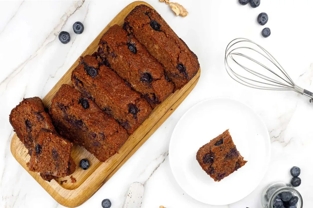 step 8 how to make whole wheat blueberry banana bread