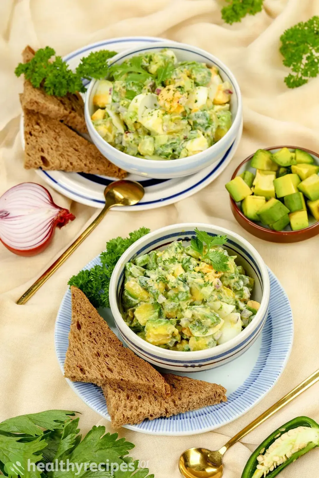 How to Prepare the Ingredients for avocado egg salad