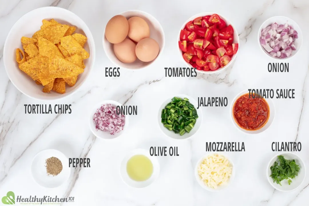 Ingredients for migas