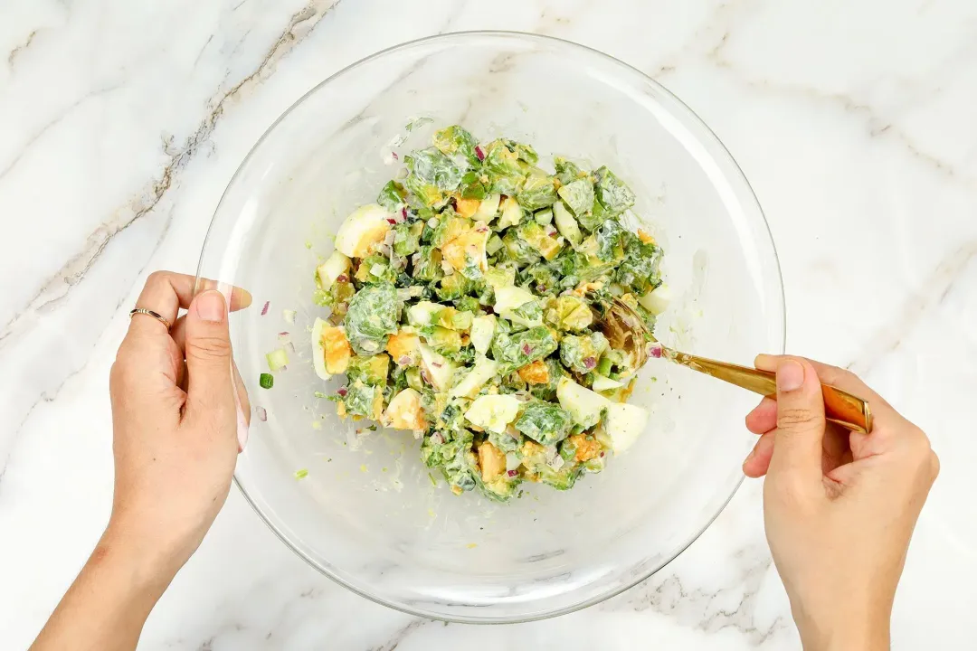 step 2 How to make avocado egg salad