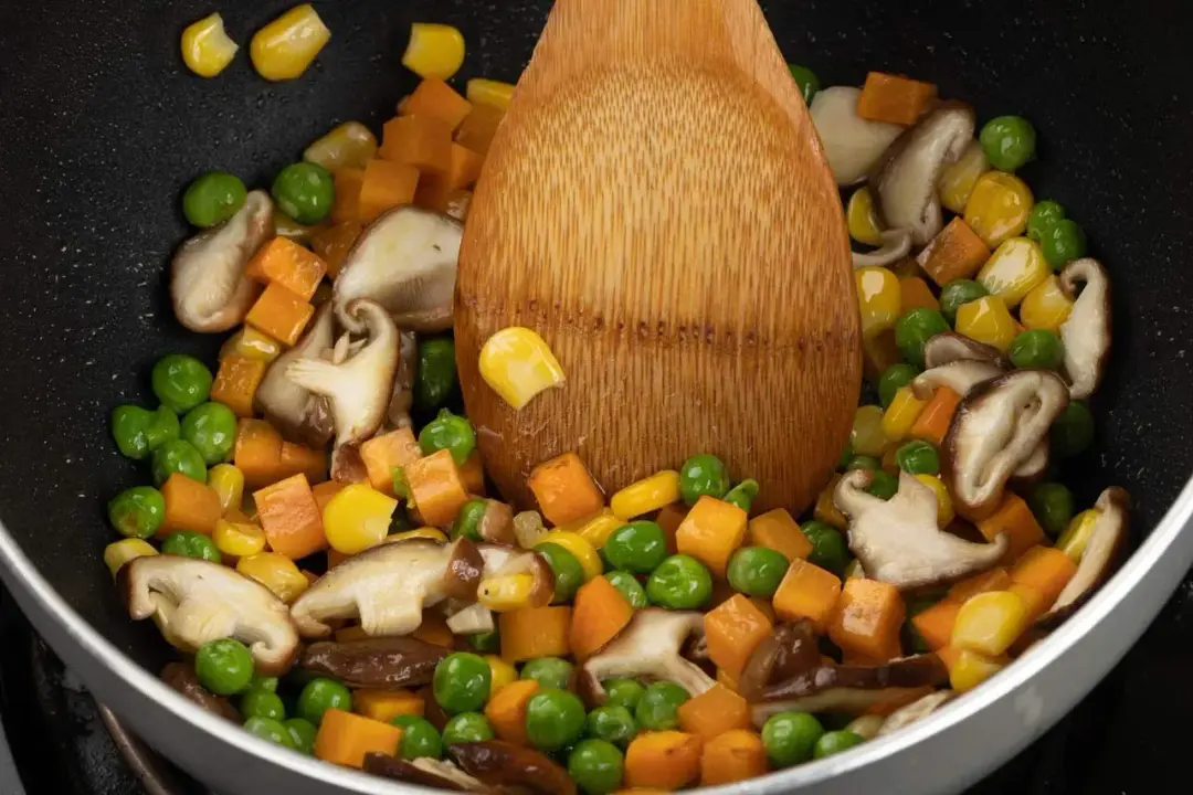 Step 2 Stir fry vegetables