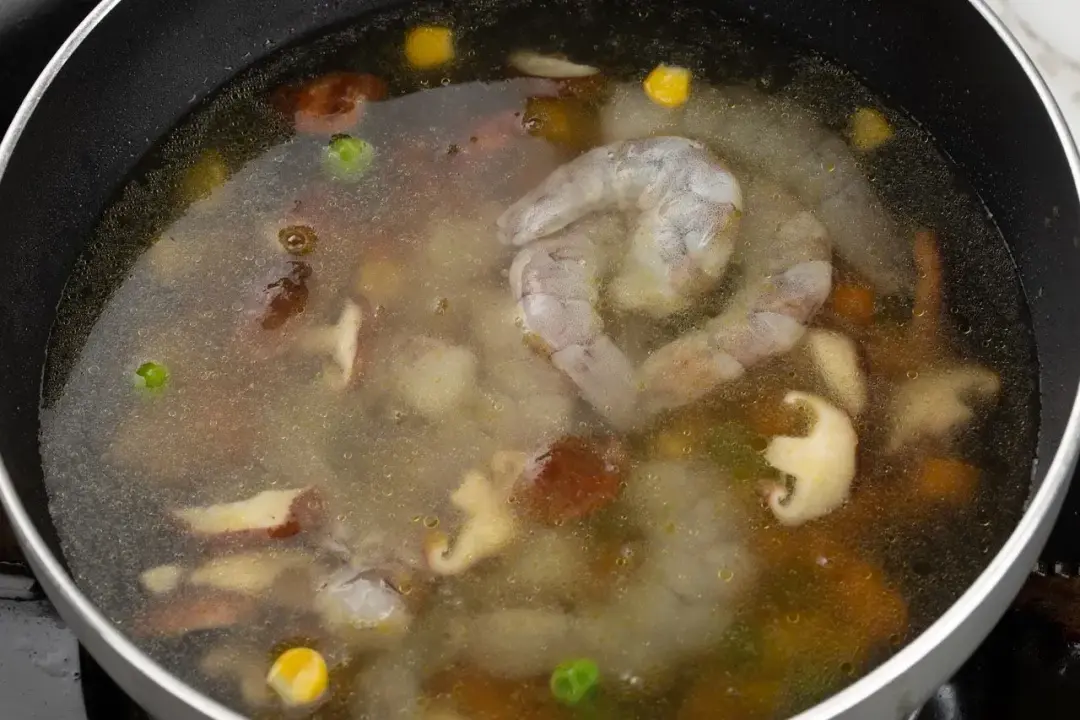 Step 3 Add chicken broth